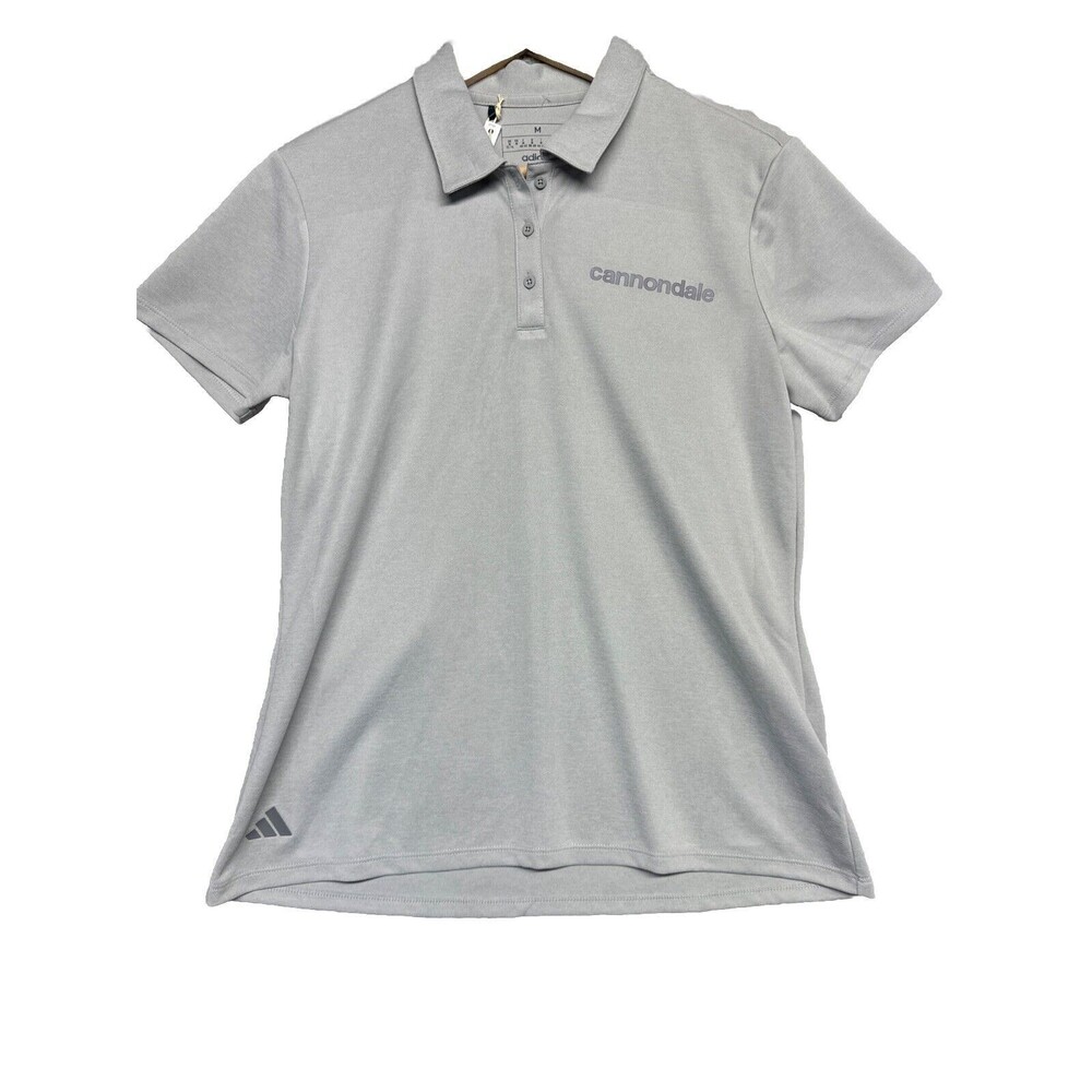 Adidas Golf Polo Shirt Womens Medium Gray Quick Dry  Short Sleeve Top N W T